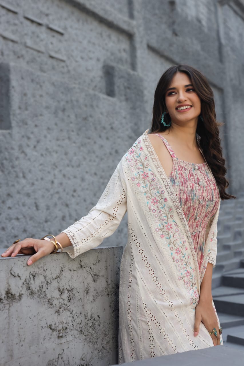 Ethereal Grace Embroidered Shrug
