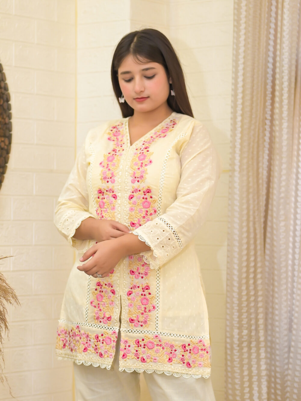 Blush Reverie Embroidered Co-ord Set