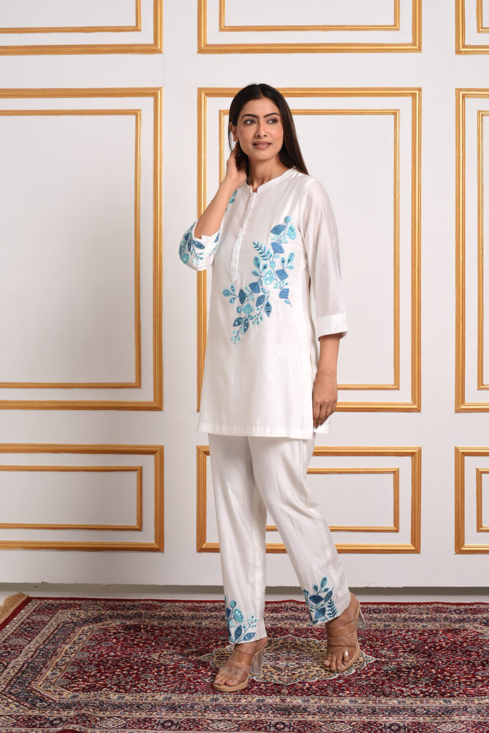 Cyanne – Cerulean Bloom Kurta