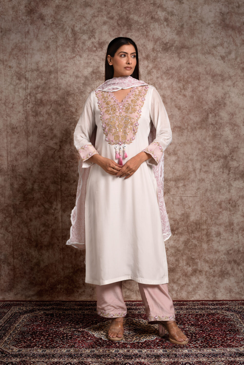 Roselle – Blush Heritage Suit