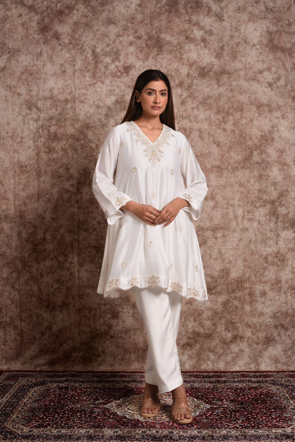 Elowen – White Willow Kurta
