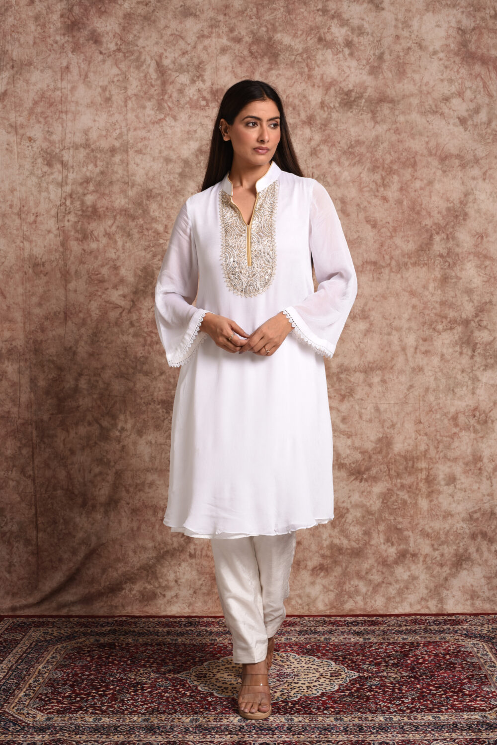 Starlight – Ivory Mirrorwork Kurta