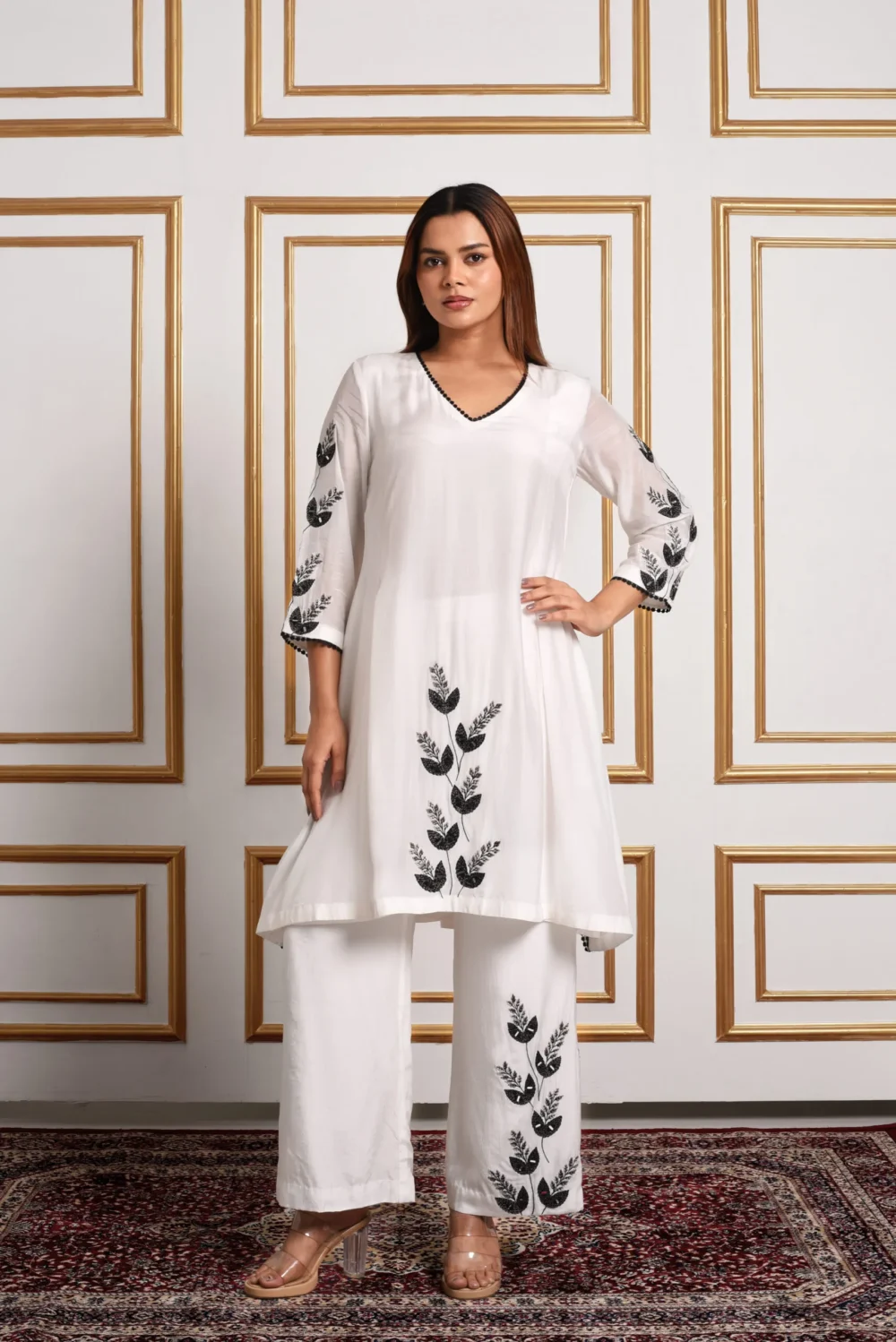 Onyx Petal – Monochrome Co-ord Set