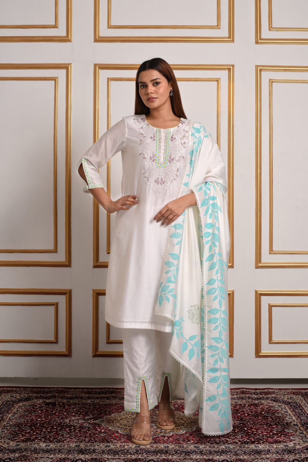Nilaya – Botanical Sapphire Suit