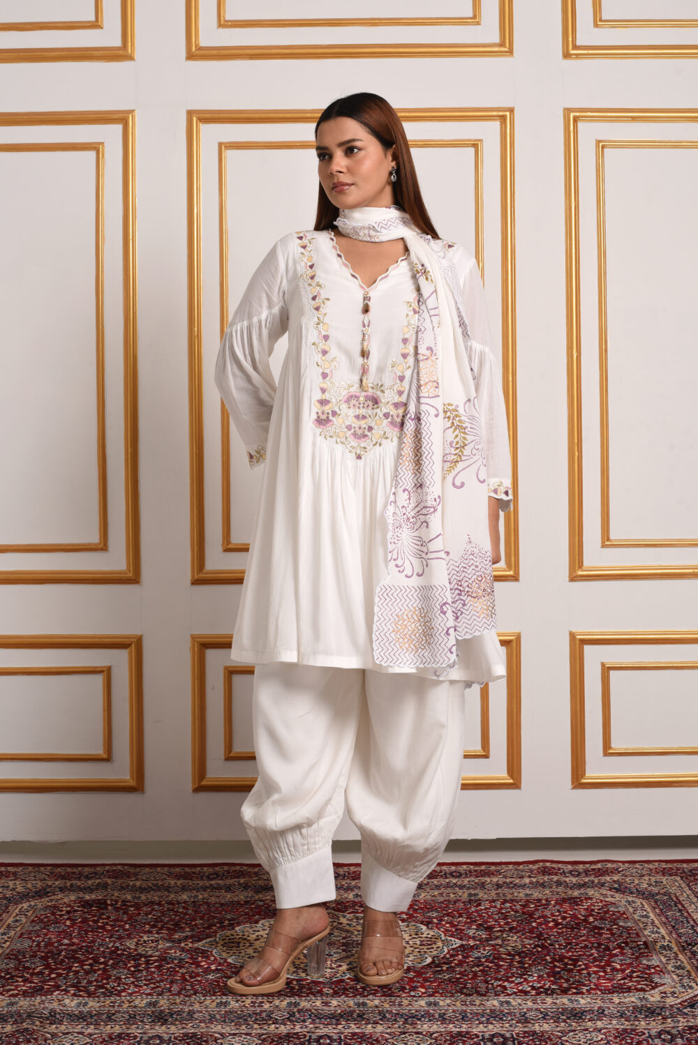 Meher – Vibrant Vine High-Neck Set