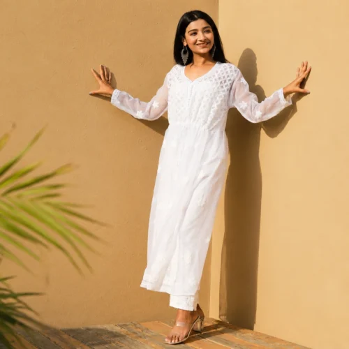 Why White and Ivory Cotton Kurta Sets for Women Never Go Out of Style